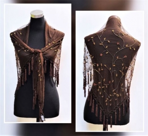 Beaded shawl 04-424D